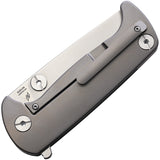 Beyond EDC Chunk Framelock Gray Titanium Folding S35VN Pocket Knife C2102NA