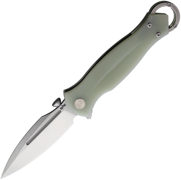 Beyond EDC Kibuga Linerlock Jade G10 D2 Tool Steel Spear Point Pocket Knife 2103GRN