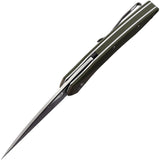 Beyond EDC GEO Linerlock Green G10 D2 Tool Steel Wharncliffe Pocket Knife 2105GRN