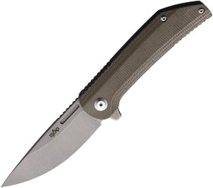 Beyond EDC Custos Linerlock Tan Micarta VG-10 Steel Clip Point Pocket Knife 2106