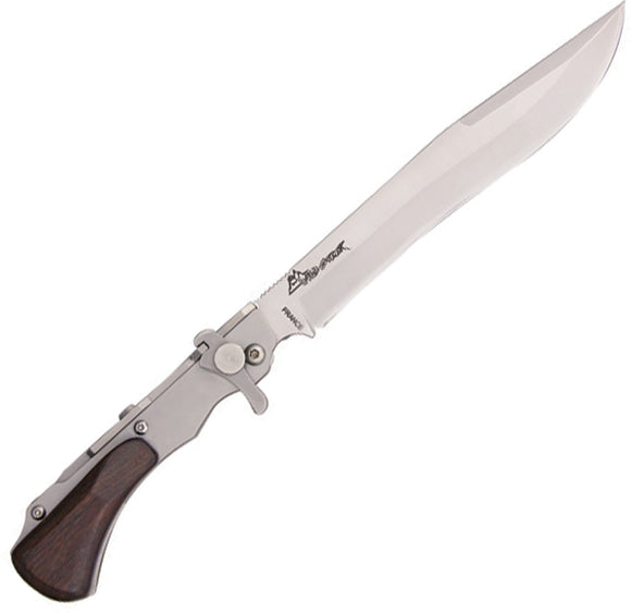 WildSteer WeStaing Walnut Folding X46Cr13 Stainless Pocket Knife w/ Sheath WES05