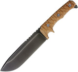 Wander Tactical Dimorphodon Brown Micarta D2 Steel Fixed Blade Knife 02RG