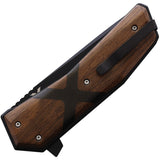 WOOX Leggenda Linerlock Walnut & CF Folding High Carbon Pocket Knife K00202
