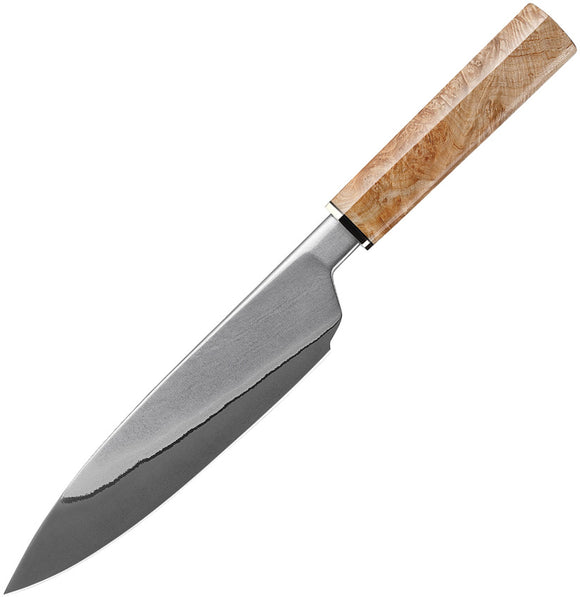 Xin Cutlery Chef's Tan Burl Maple Wood 440C Steel Fixed Blade Knife 137