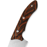 Xin Cutlery Tactical Style Chef's Black/Orange Stainless Kitchen Knife 144