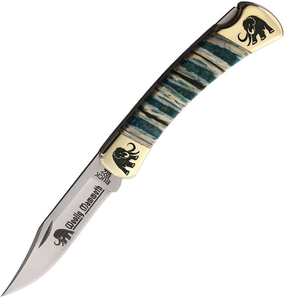 Yellowhorse Custom Buck 110 Lockback Green Mammoth Tooth 420HC Pocket Knife 428