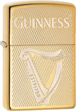 Zippo Lighter Guinness Beer Gold Color Windless USA Made 03114