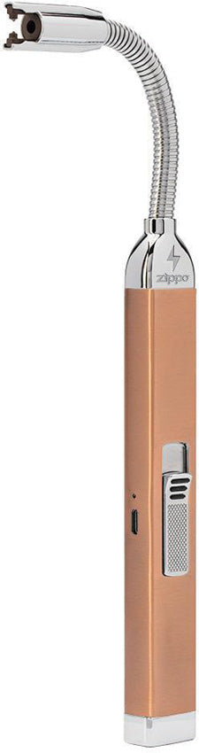 Zippo Rose Gold Finish Rechargeable Candle Lighter w/ Charging Cable 07403