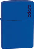 Zippo Lighter Logo Lighter Royal Blue Matte Windproof USA 11344
