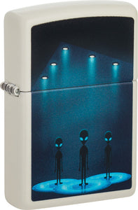 Zippo Aliens Design Glow In The Dark Windproof Lighter 21604