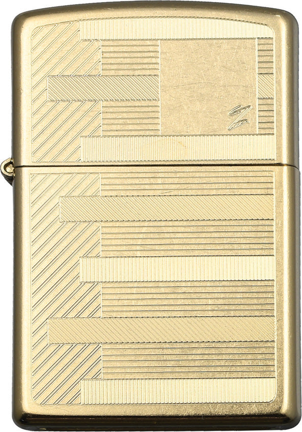 Zippo Belle Kogan Brushed Brass Windproof Lighter 41793- On Sale 