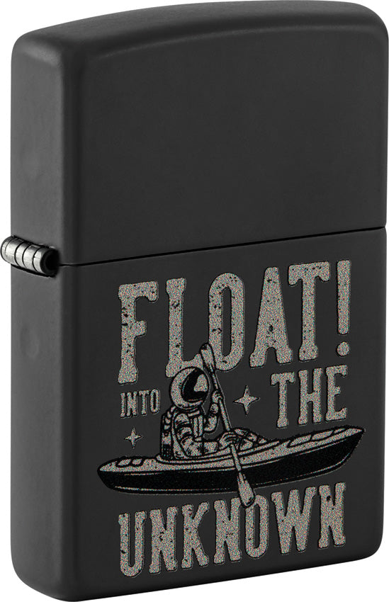 Zippo Float Into The Unknown Design Black Matte Windproof Lighter 53175