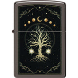 Zippo Mystic Nature Design Black Ice Windproof Pocket Lighter 53486