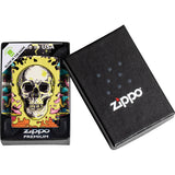 Zippo Skull Design 540 Colored Glow In The Dark Windproof Pocket Lighter 53537