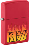 Zippo KISS Band Design Red/Orange Matte Windproof Pocket Lighter 53542