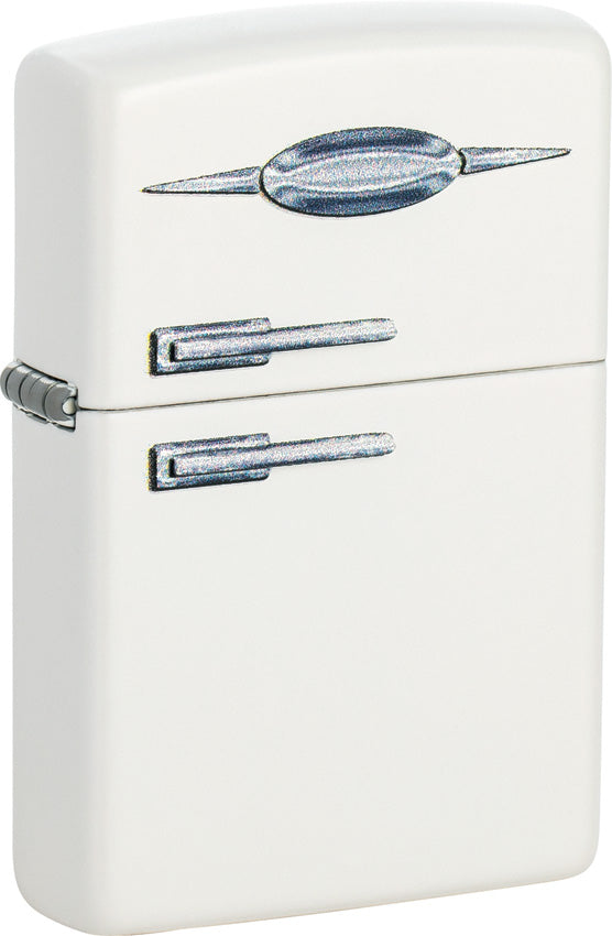 Zippo Retro Fridge Design White Matte Water Resistant Lighter 70763