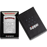 Zippo Iron Maiden Design Street Chrome Windproof Pocket Lighter 74509