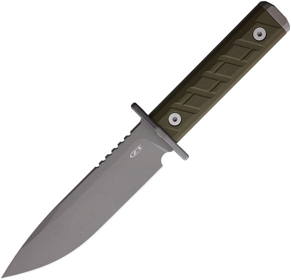 Zero Tolerance Model 0006 OD Green G10 CPM-3V Clip Pt Fixed Blade Knife   OPEN BOX