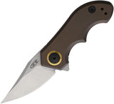 Zero Tolerance Small Galyean Bronze Titanium Folding 20CV Pocket Knife 0022TIBRZ