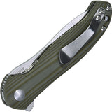 Kizer Cutlery Bad Dog Linerlock Green G10/VG-10 Folding Pocket Knife Closed