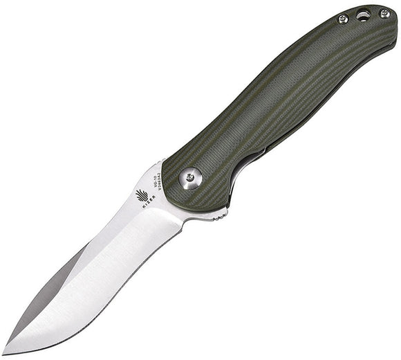 Kizer Cutlery Bad Dog Linerlock Green G10/VG-10 Folding Pocket Knife