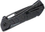 Buck Knives Marksman Strong Lock Tanto 154CM Black Folding Knife 831BKS