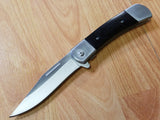 8" BUCKSHOT Classic Black Spring Assisted Pocket Knife - 8201bk