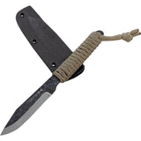 Condor Bushnecker Fixed Blade One Piece Brown Paracord Neck Knife 2800275HC