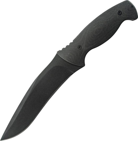 SCHRADE Recurve Drop Pt Extreme Survival Black TPE Fixed Blade KNIFE + Kydex F18