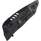 Guardian Tactical Helix Combat Framelock Black Stainless Folding Knife 32121