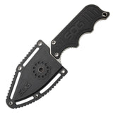 SOG Instinct Satin Finish Fixed Blade Black G10 Handle Knife + Sheath NB1012CP
