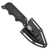 SOG Instinct Satin Finish Fixed Blade Black G10 Handle Knife + Sheath NB1012CP