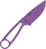 Esee Purple Izula Fixed Blade 1095 Skeletonized Neck Knife