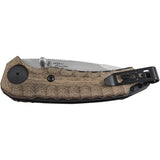 SOG Kiku Button Lock A/O Assisted VG-10 Folding Green Micarta Knife KU3001