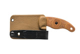 TOPS Knives Little Bugger Tan Fixed Neck Knife w/ Kydex Sheath 5.75"