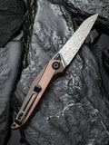Civivi McKenna Linerlock Copper Damascus Folding Knife 905ds2