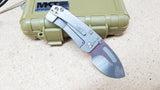 Medford Der Hund (Hunden) Tumbled Gray Tumbled Titanium S35VN Folding Knife 203ST01TM