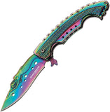 Boker Magnum Rainbow Mermaid Spectrum Folding Pocket Knife -M01LG318