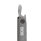 SOG Baton Q1 Black & Gray Anodized Aluminum Screwdriver Scissors Pen Multi-Tool ID1001CP