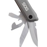 SOG Baton Q3 Pliers Black & Gray Aluminum 13 Count Multi Tool ID1021CP