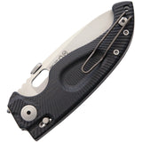 Antonini SOS RESeT Tactical Folder Black G10 Folding Knife CSARNL