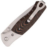 BUCK Knives Small Selkirk Brown & Black CNC Micarta Folding Knife - 835BRS