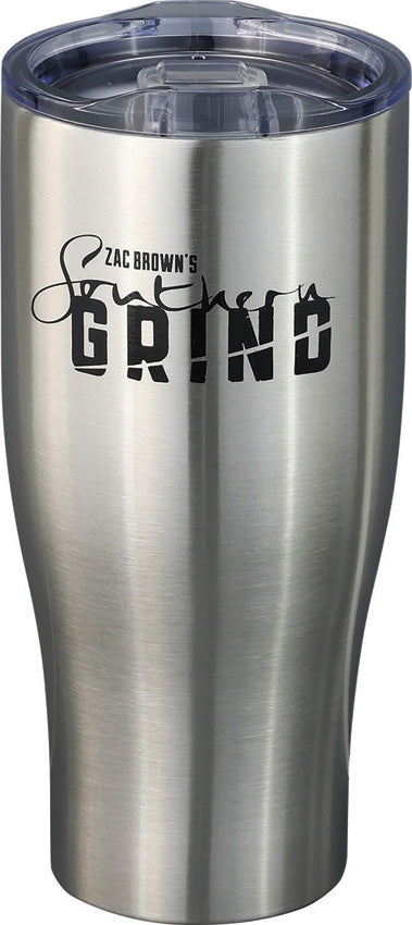 Southern Grind Gray/Black Insulated Lid Stainless 24 oz Logo Tumbler Cup G1