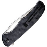 Civivi Shredder Linerlock Black Coarse G10 Folding D2 Steel Pocket Knife 912C - On Sale