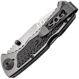 SOG Sideswipe Mini Lockback Gray TiNi A/O Folding Knife SW1001CP