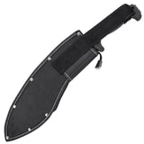SOG SogFari Machete Kukri 18" Overall Fixed Sawback Blade Black Handle MC11N