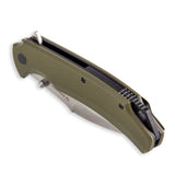 Bastion Talon Linerlock OD Green G10 Folder D2 Steel Folding Pocket Knife 2394