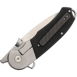Krudo VINIX Framelock Black N690 Stainless Carbon Fiber Flipper Folding Knife 246