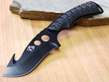 Mantis Foundation Fixed Blade Black Gut Hook Stainless Hunting Knife TA2XLB