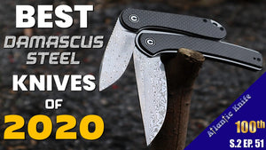 TOP 5 Best Damascus Steel Popular Folding EDC Knives of 2020 Ultra X Knife Giveaway